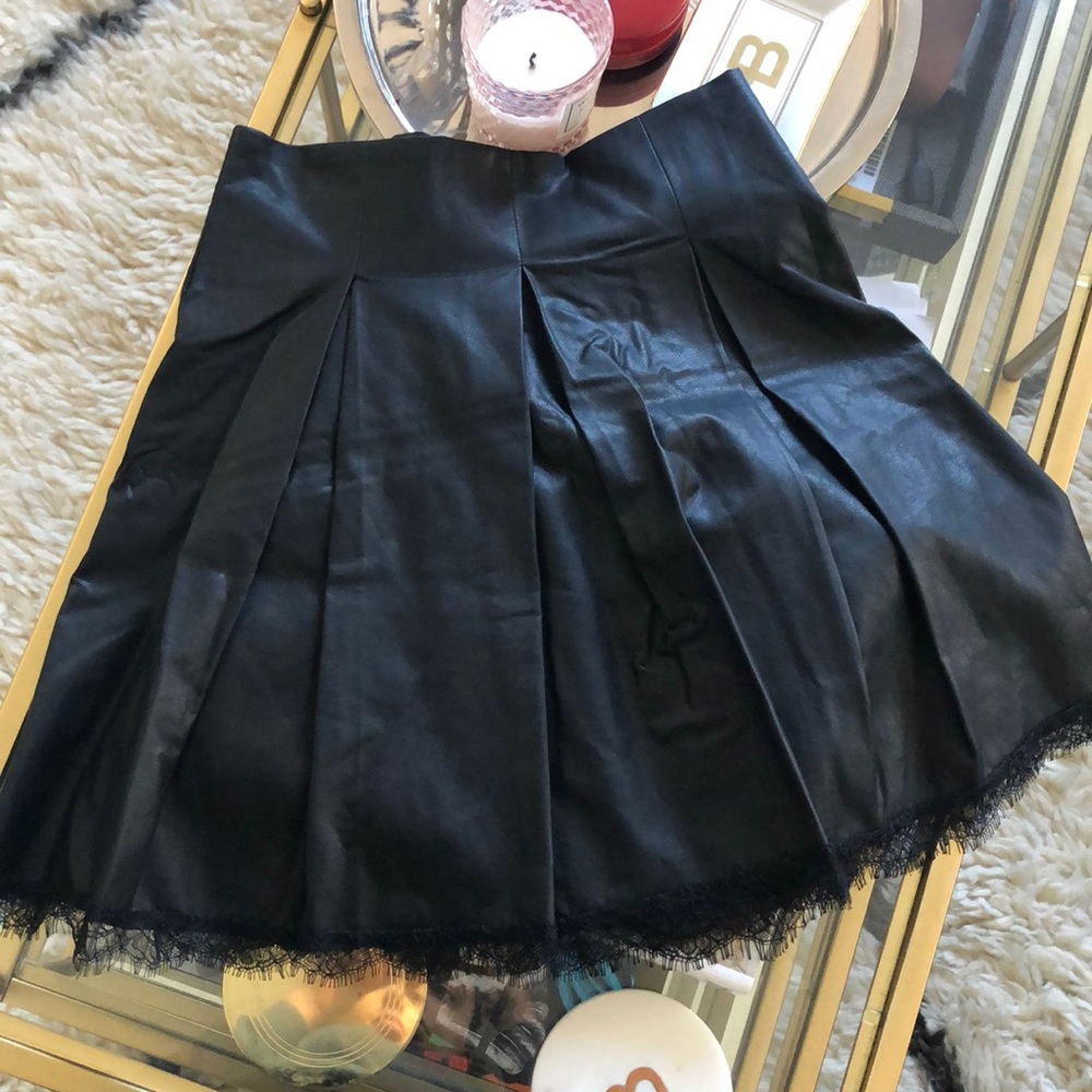 Zara faux leather skirt